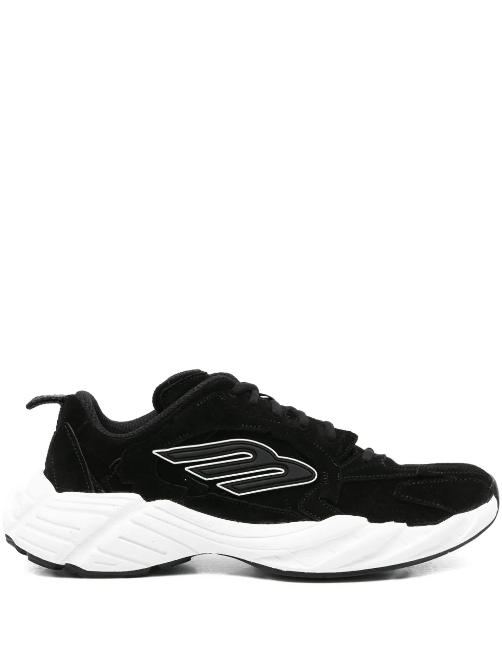 Balenciaga Monday suede-leather sneakers Black