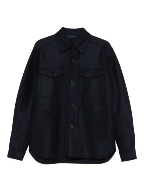 Harris Wharf London button-down flap-pocket shirt jacket