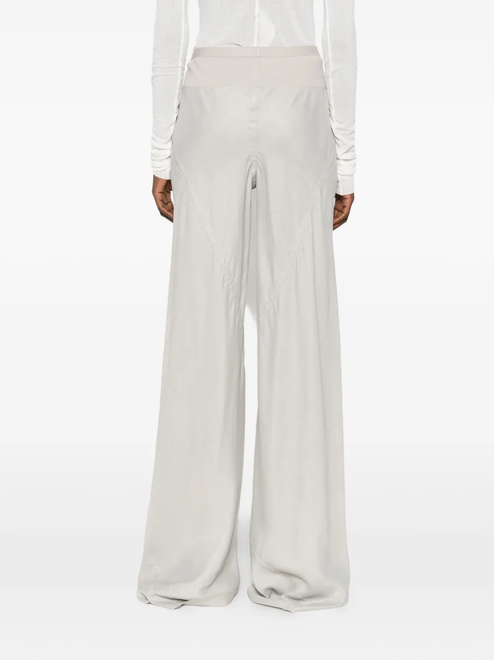 Rick Owens Straight broek met elastische taille Grijs