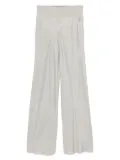 Rick Owens elastic-waist straigh-leg trousers - Grey