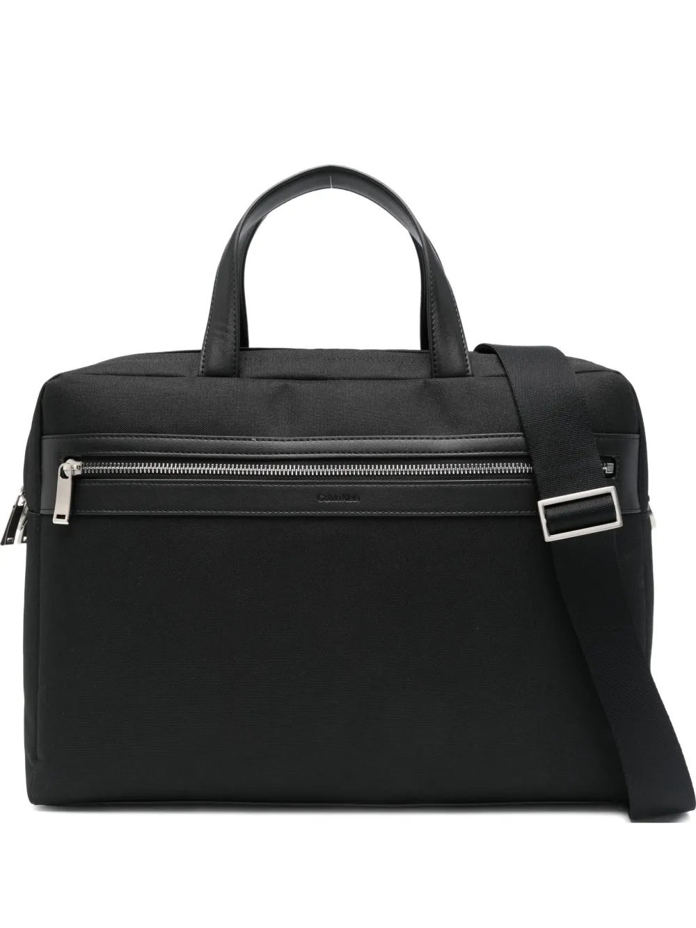 Calvin Klein Zip-fastening Laptop Bag In Black