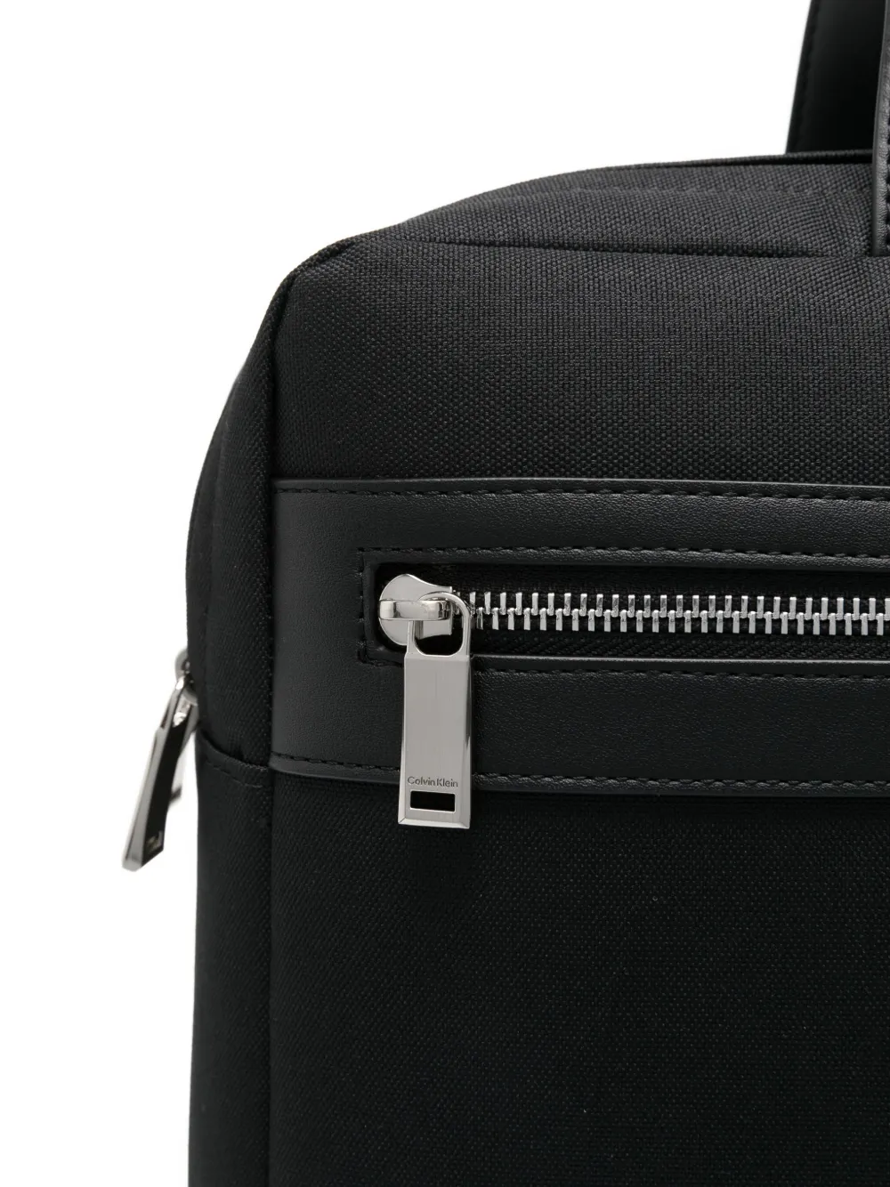 Calvin Klein Zip-fastening Laptop Bag In Black