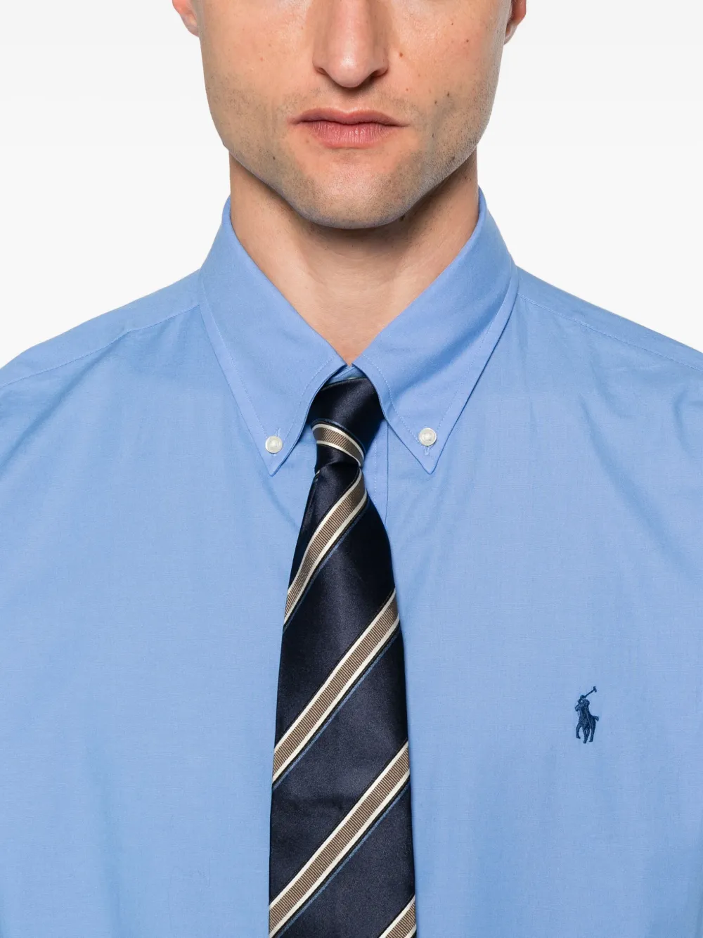 Polo Ralph Lauren Katoenen overhemd met lange mouwen Blauw