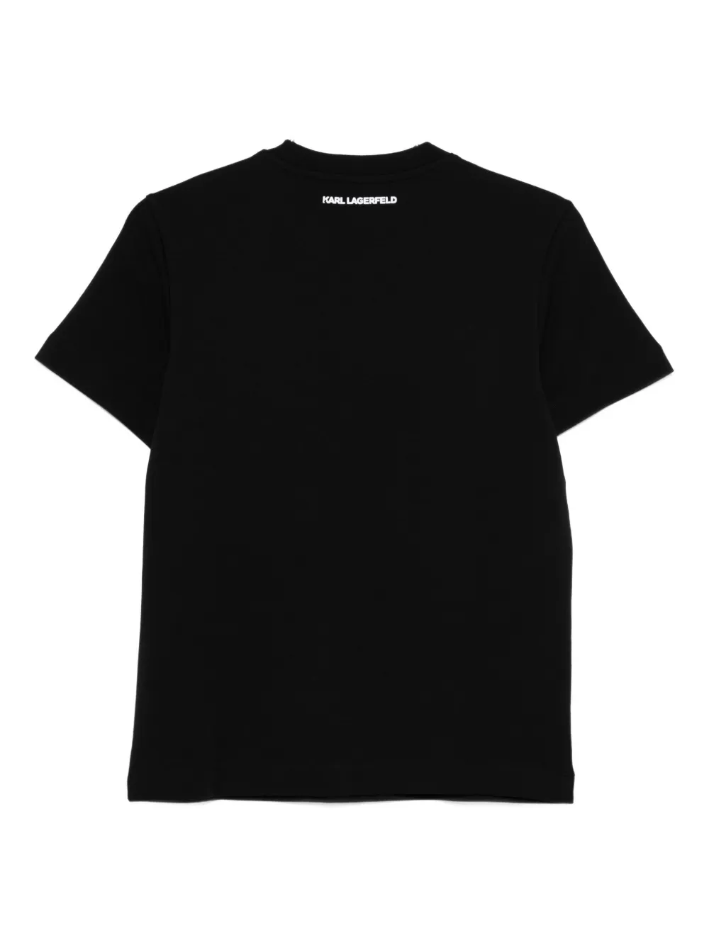 Karl Lagerfeld cat-print T-shirt Zwart