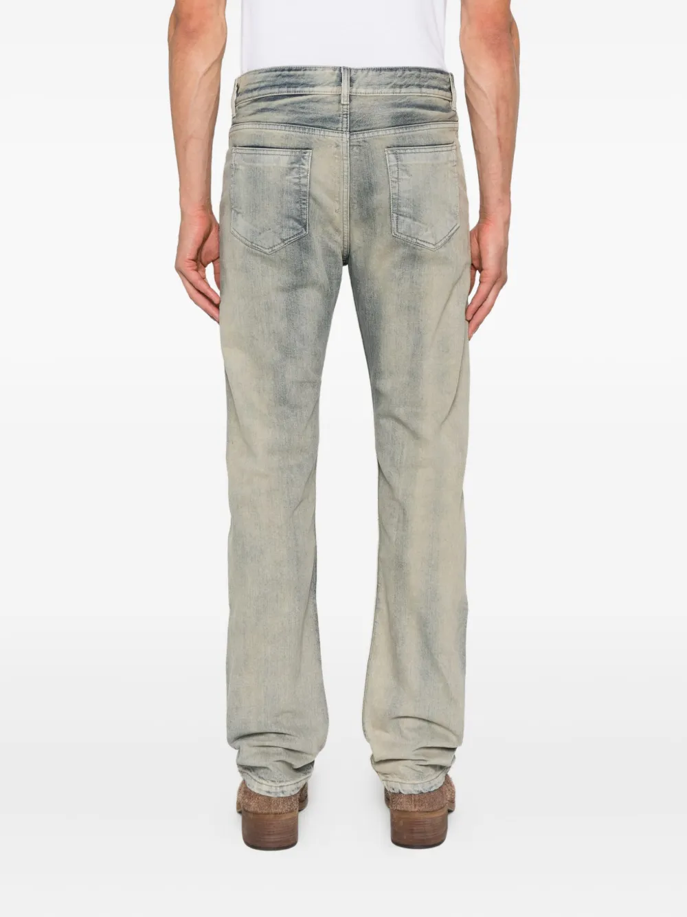 Rick Owens DRKSHDW stitching-details jeans Blauw