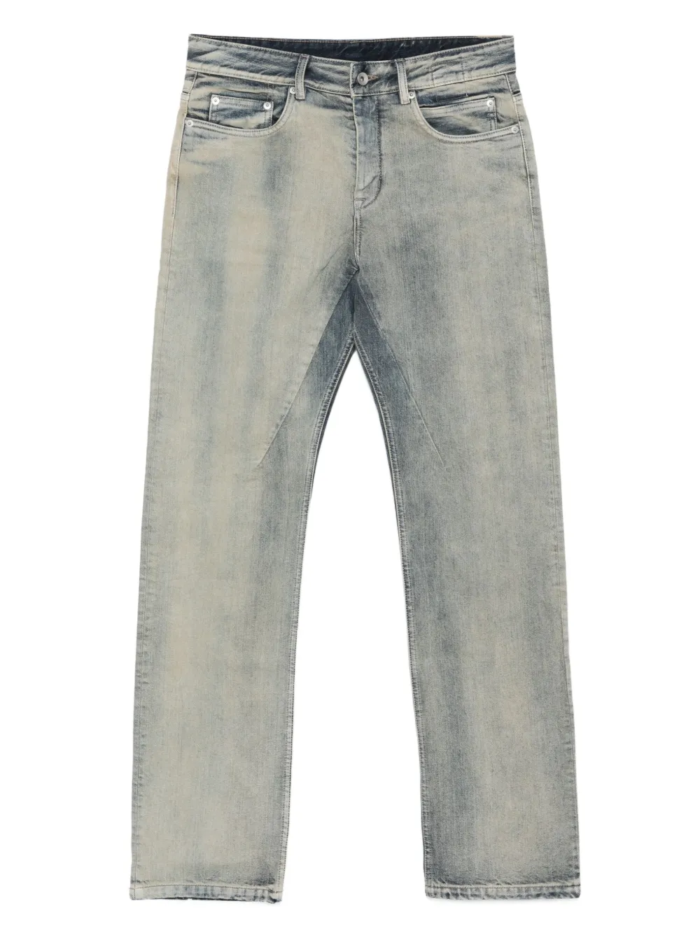 Rick Owens DRKSHDW stitching-details jeans Blauw