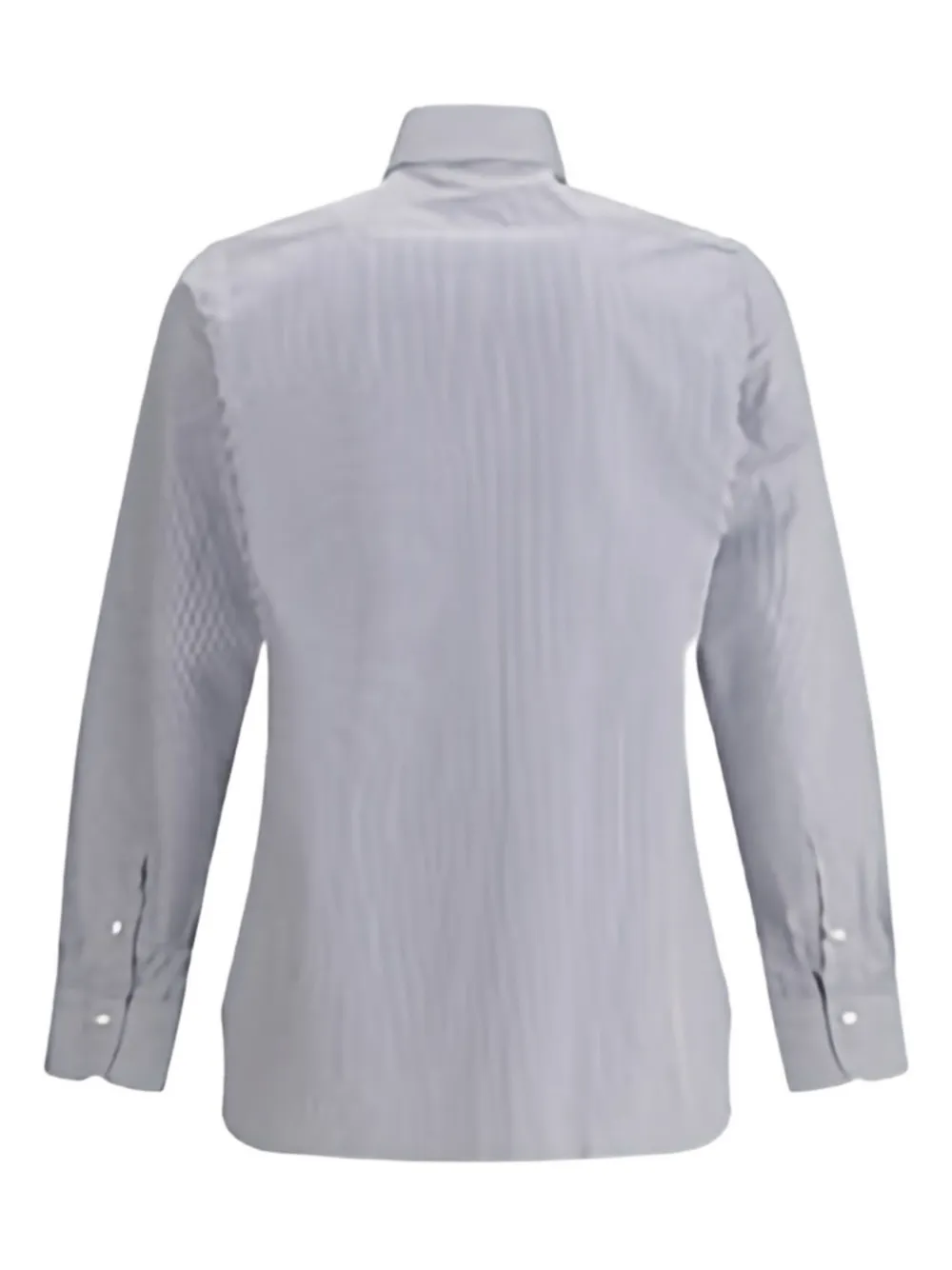 Finamore 1925 Napoli striped long-sleeved shirt - Wit