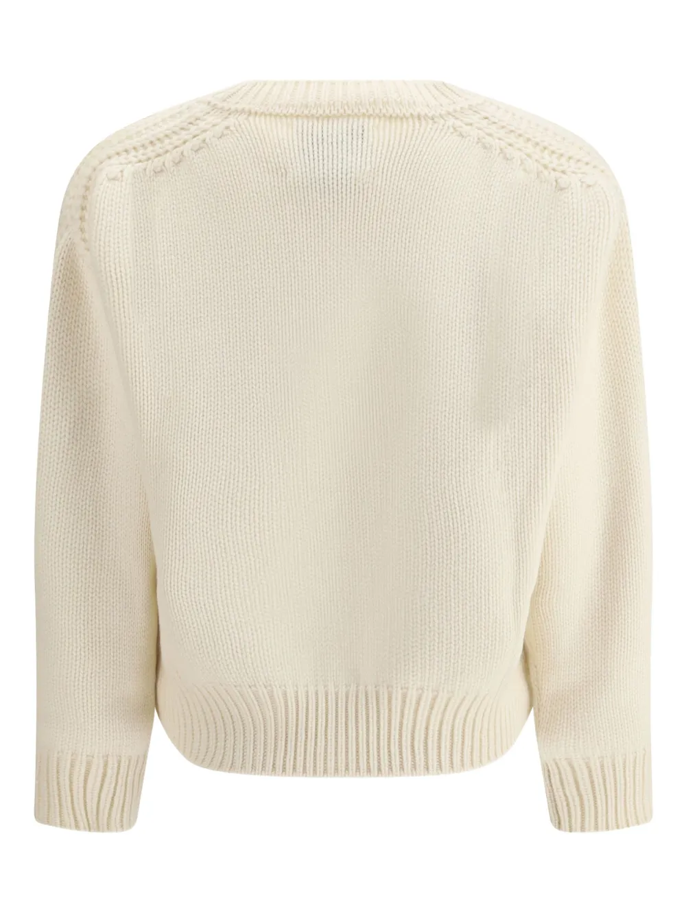 SA SU PHI crew-neck knitted sweater Wit