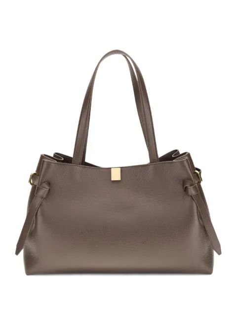 Yuzefi Gyoza knotted-detail calf-leather tote bag