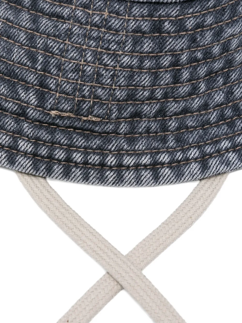 Rick Owens DRKSHDW denim bucket hat - Grijs