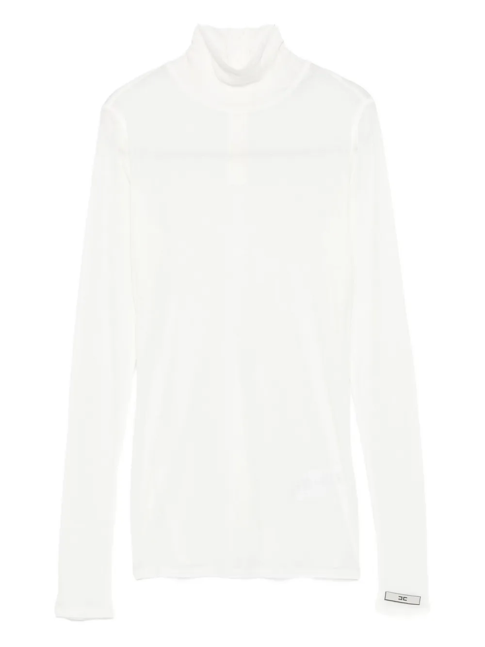 Elisabetta Franchi Long-sleeve Top In White