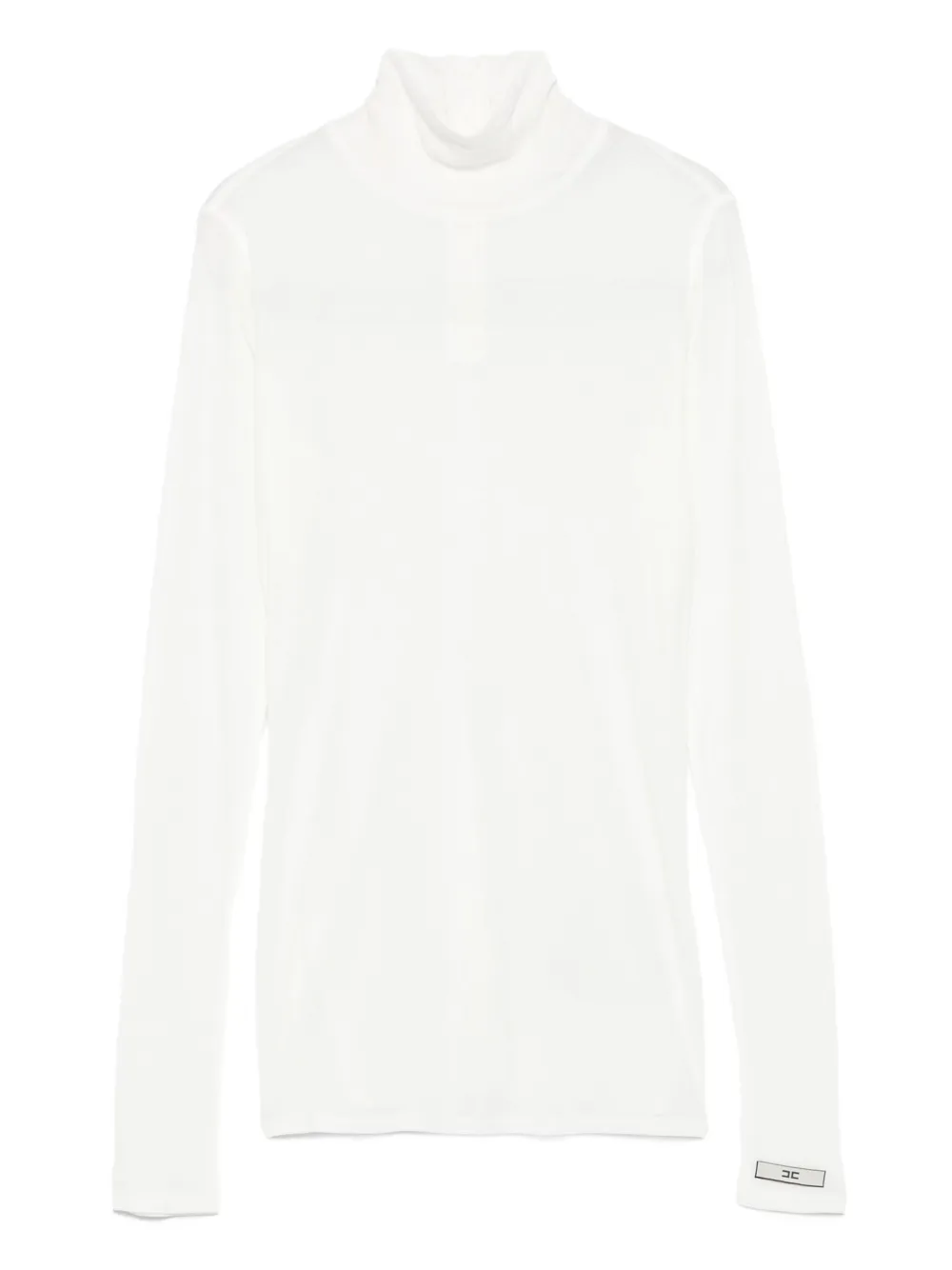 Elisabetta Franchi Top met lange mouwen Beige