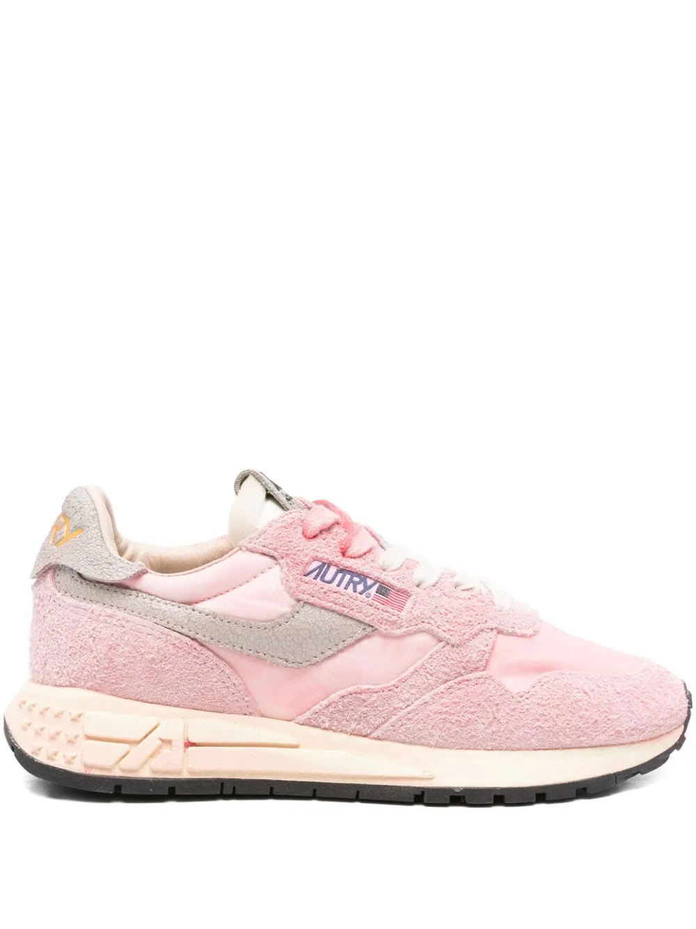 Autry Reelwind suede panelled sneakers Pink