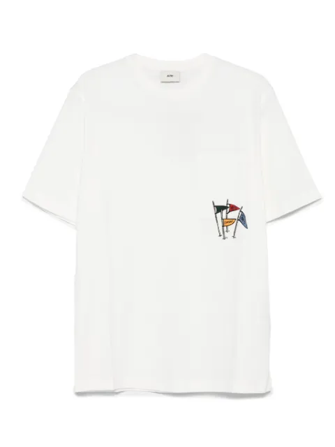 Autry flag-print crew-neck T-shirt
