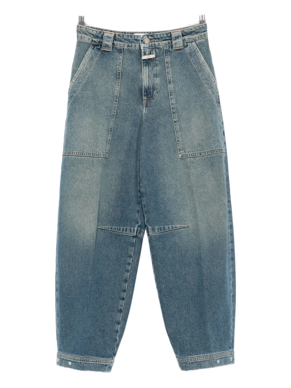 Closed Rhannon Utility-pocket Barrel Jeans In Blue