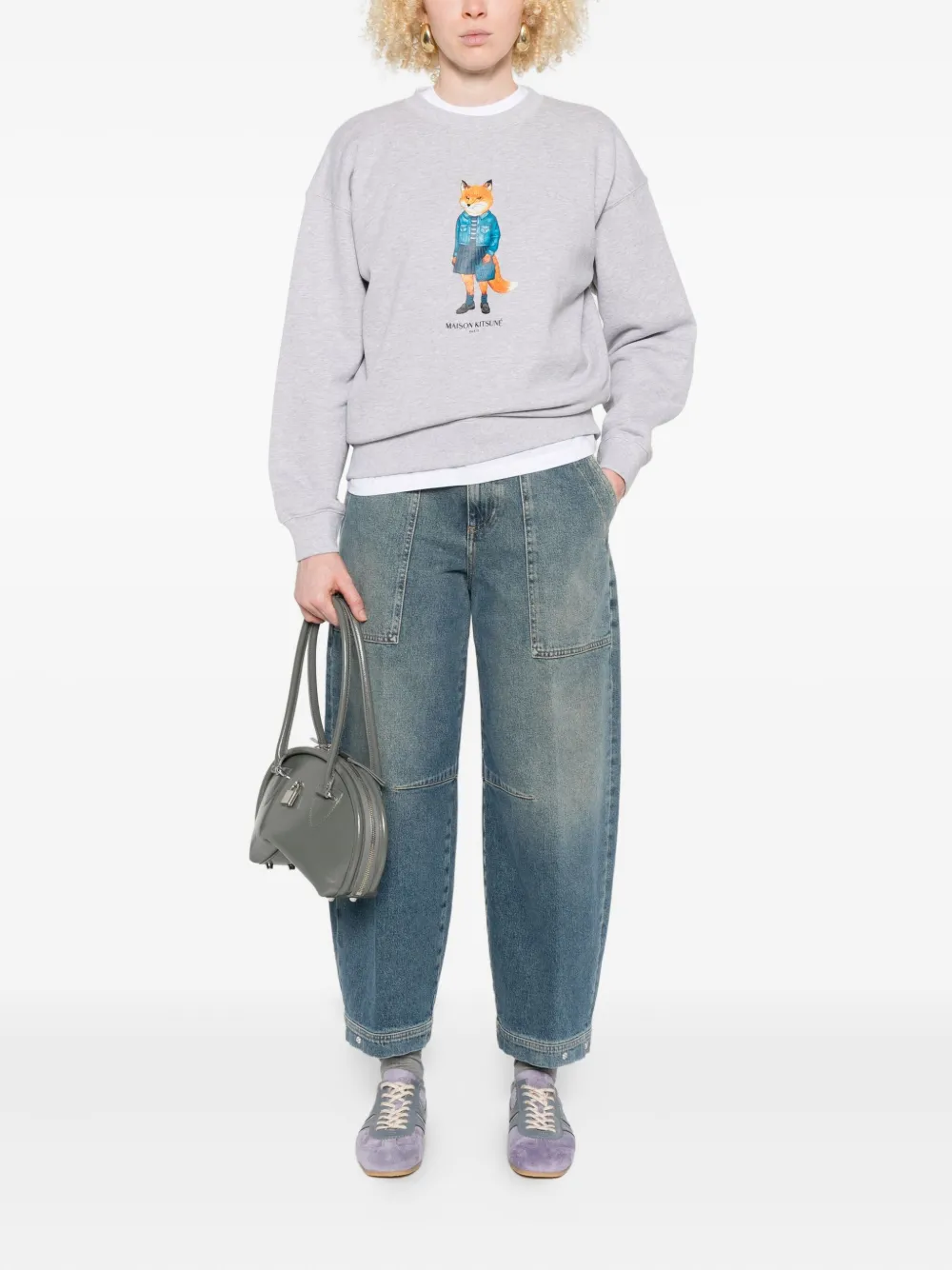 Closed Rhannon utility-pocket barrel jeans - Blauw