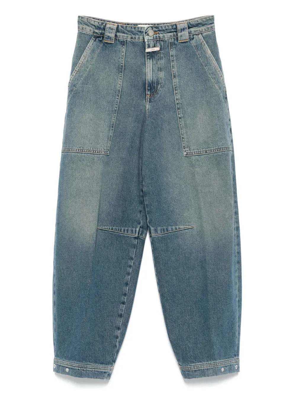 Rhannon utility-pocket barrel jeans