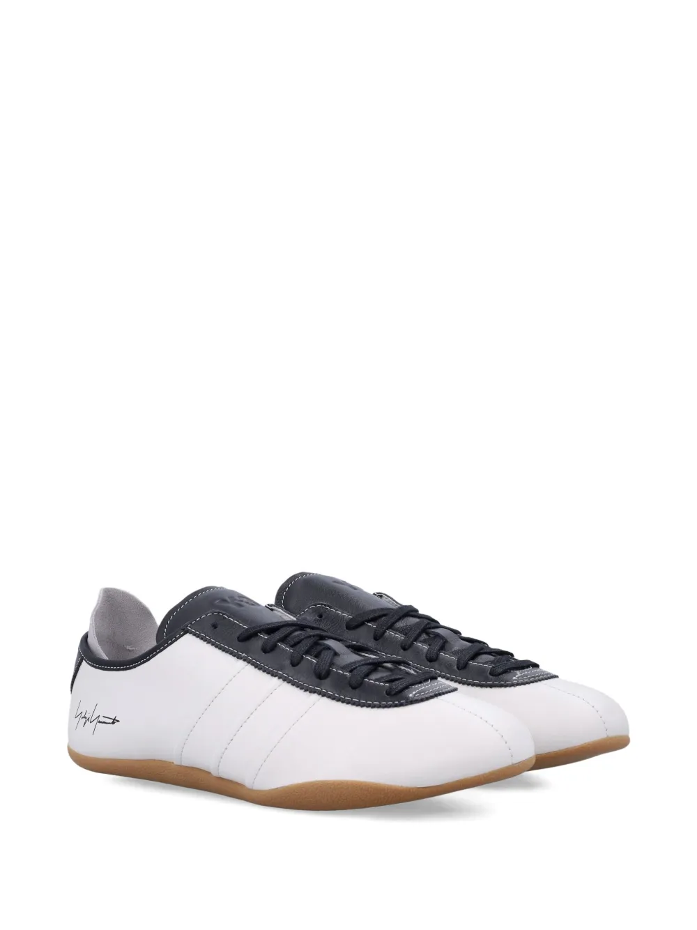 Y-3 Tokyo leather-panelled lace-up sneakers White