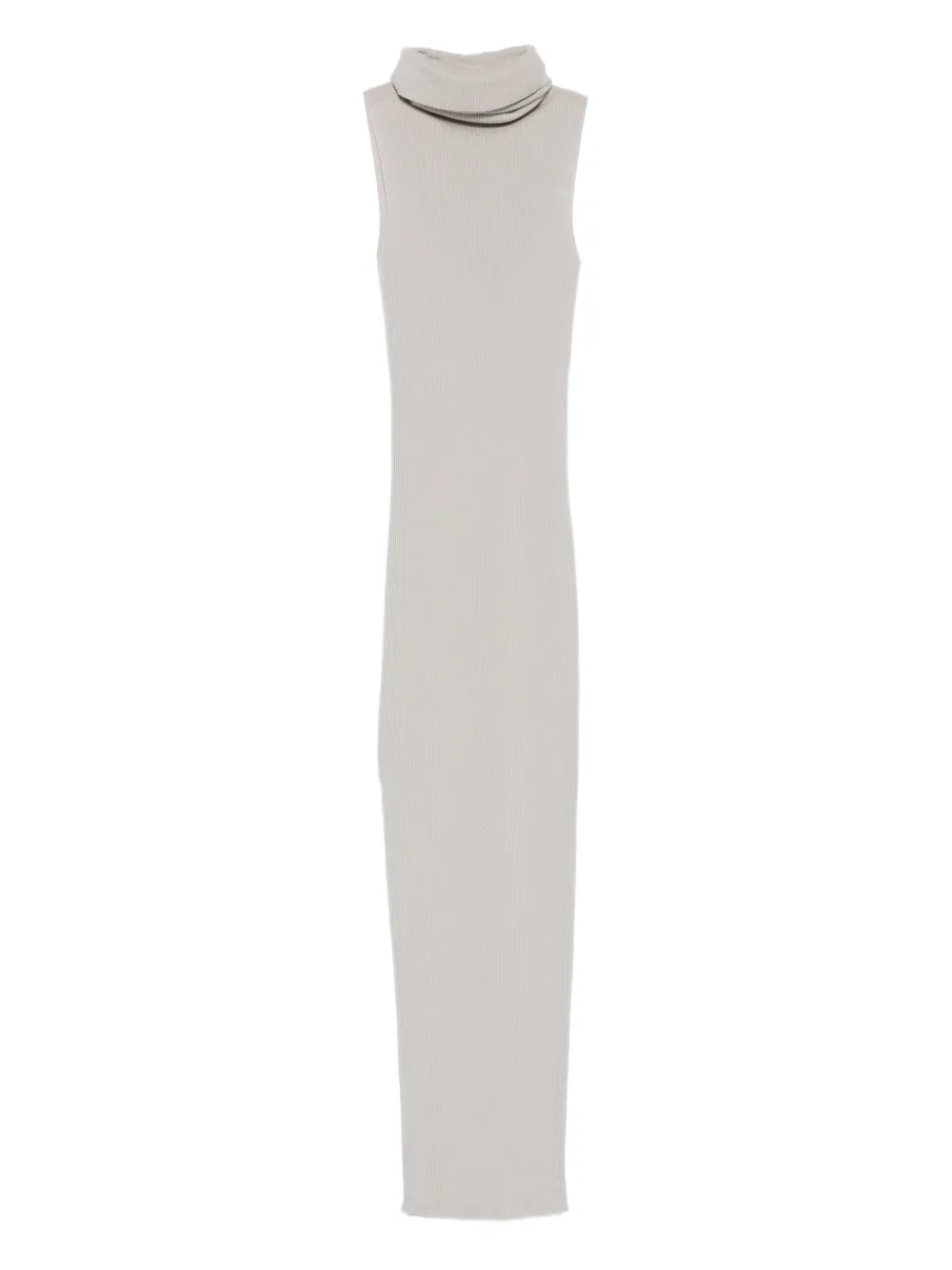 Rick Owens Ribgebreide midi-jurk Grijs