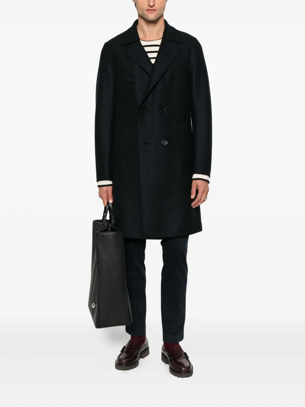 Harris Wharf London double-breasted wool coat | Double Breasted Coats | Image 2