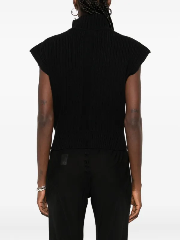Rick Owens ハイネック ノースリーブトップ | ブラック | FARFETCH JP