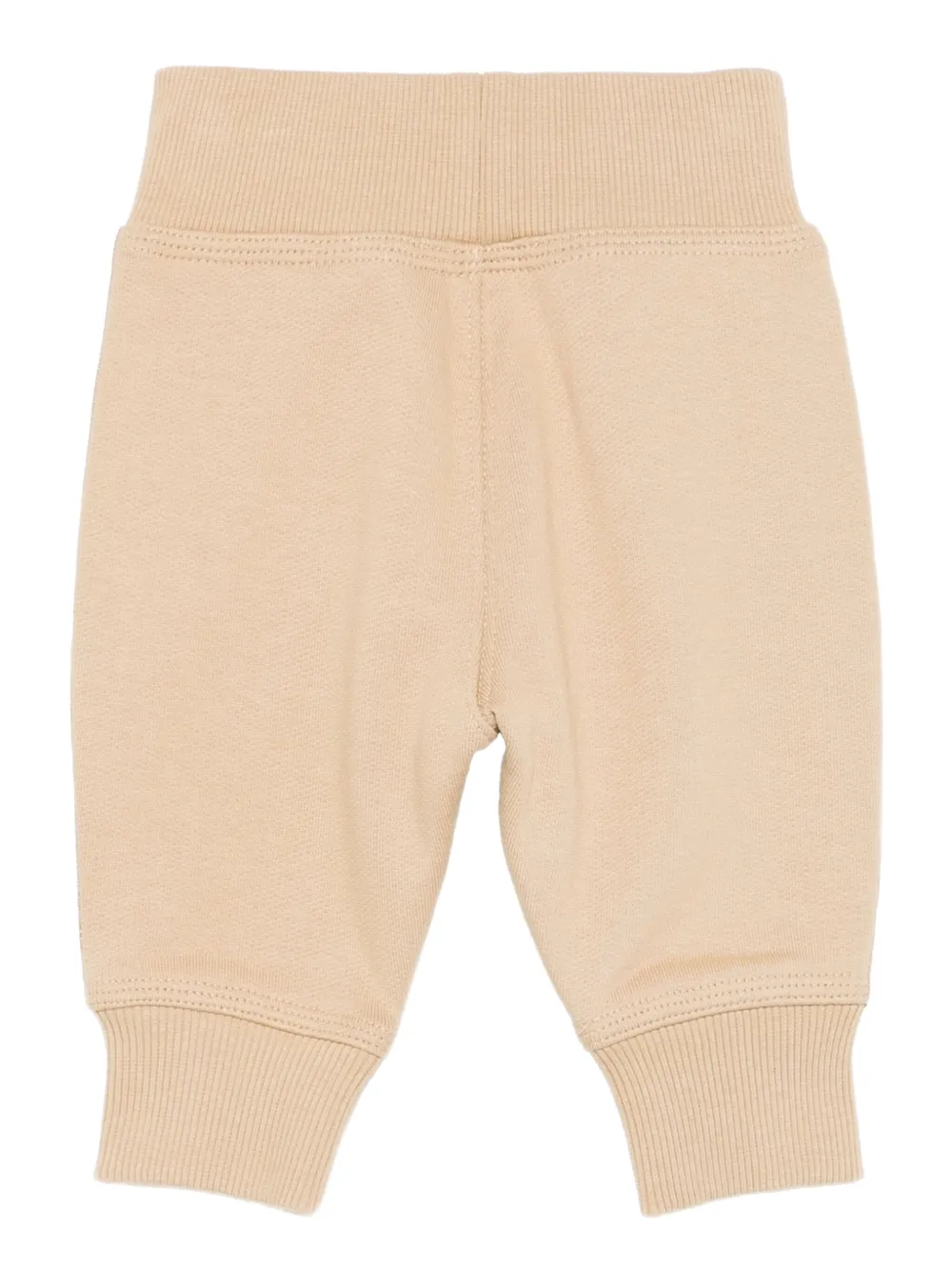 Burberry Kids check-panel tracksuit bottoms Beige