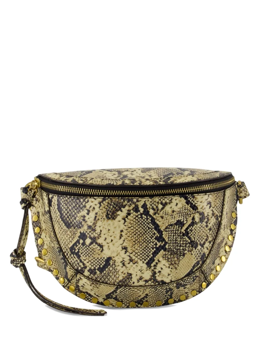 ISABEL MARANT snake-pattern belt bag Groen