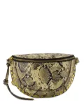 ISABEL MARANT snake-pattern belt bag - Green