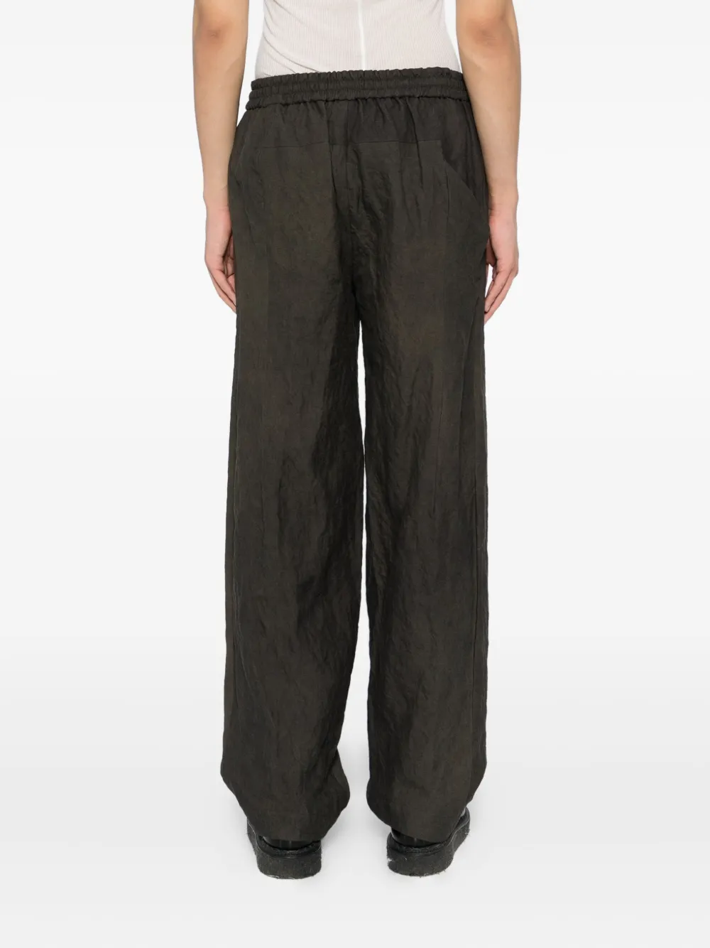 Devoa Loose-fit Trousers In Gray