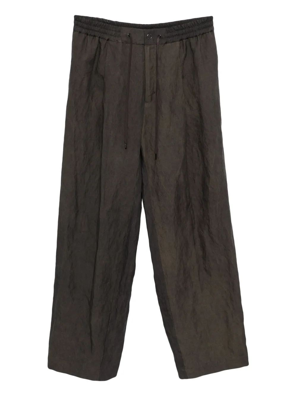 Devoa Loose-fit Trousers In Gray