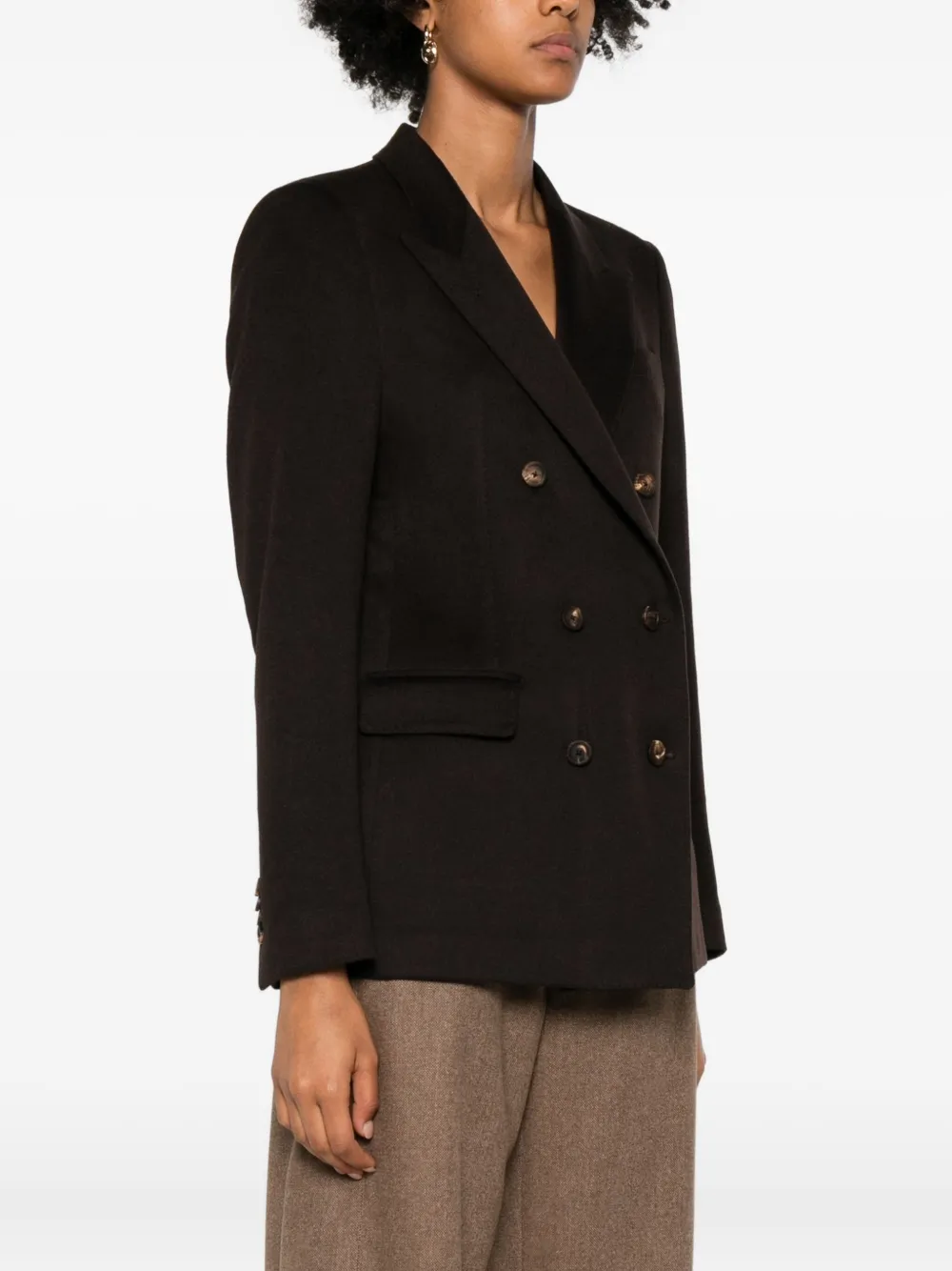 Tagliatore Parisian Style Blazer Pockets In Brown