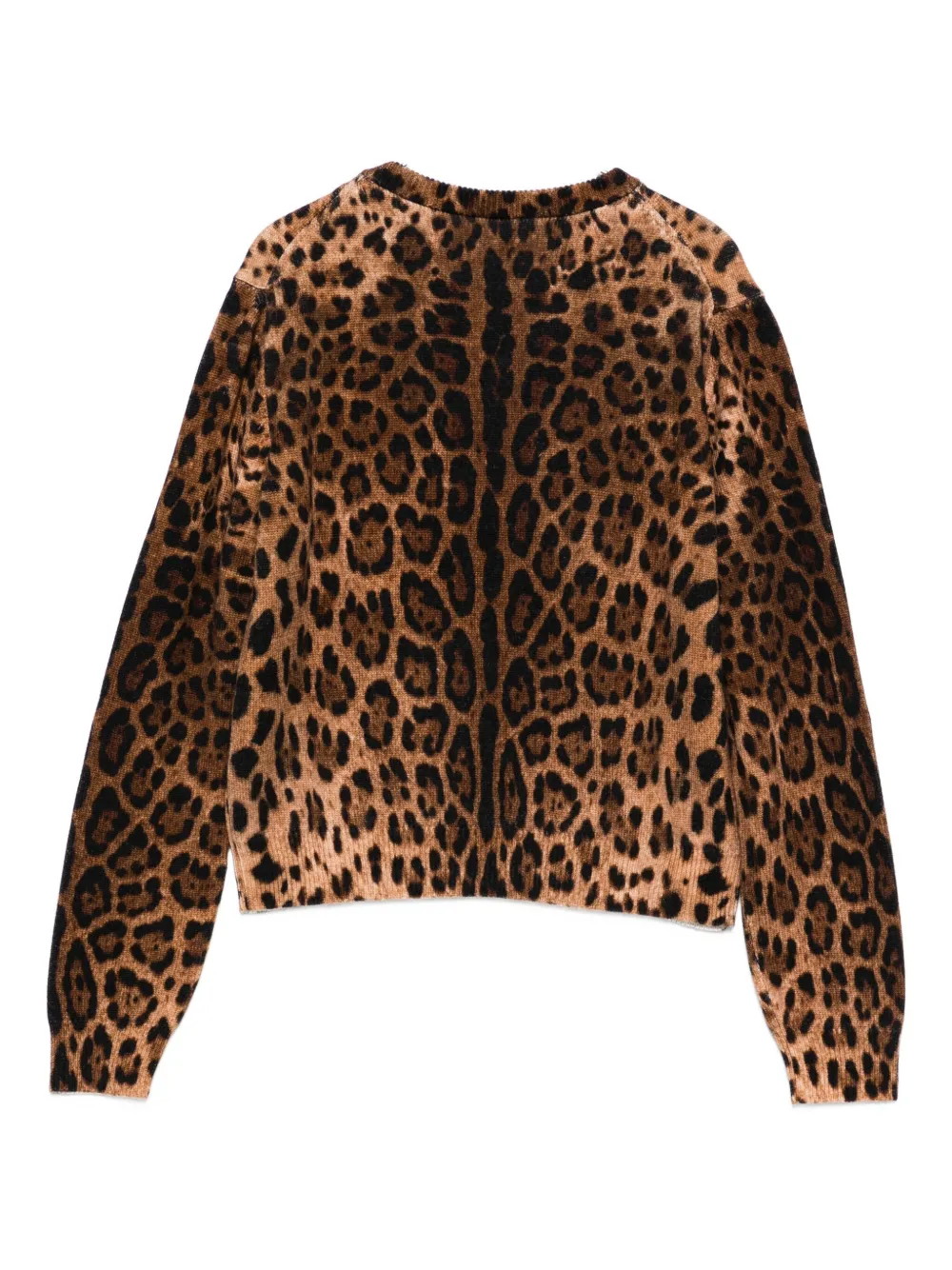 Dolce & Gabbana Kids Sweater met luipaardprint Bruin