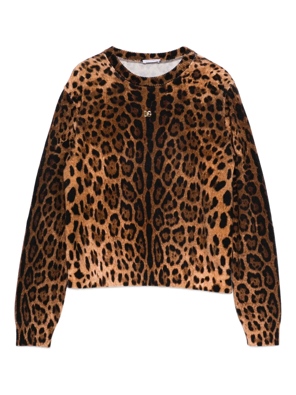 Dolce & Gabbana Kids leopard-print sweater Bruin