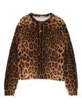 Dolce & Gabbana Kids leopard-print sweater - Brown