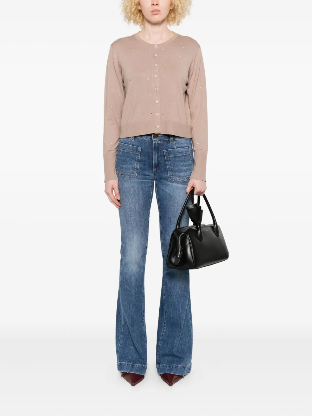 Seafarer Delphine pocket flare jeans - Blauw