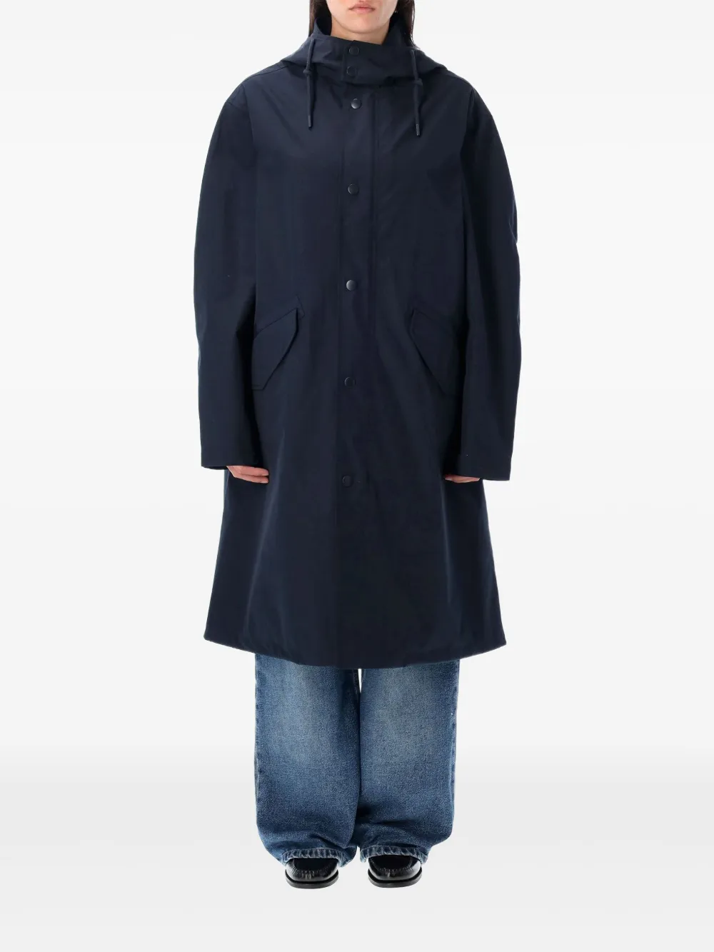 A.P.C. hooded parka Blauw