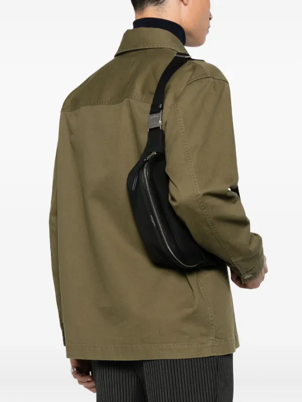 Saint Laurent レザートリム ベルトバッグ | ブラック | FARFETCH JP