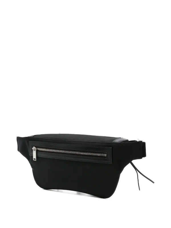Saint Laurent レザー ベルトバッグ ブラック Saint Laurent レザートリム ベルトバッグ | ブラック | FARFETCH JP