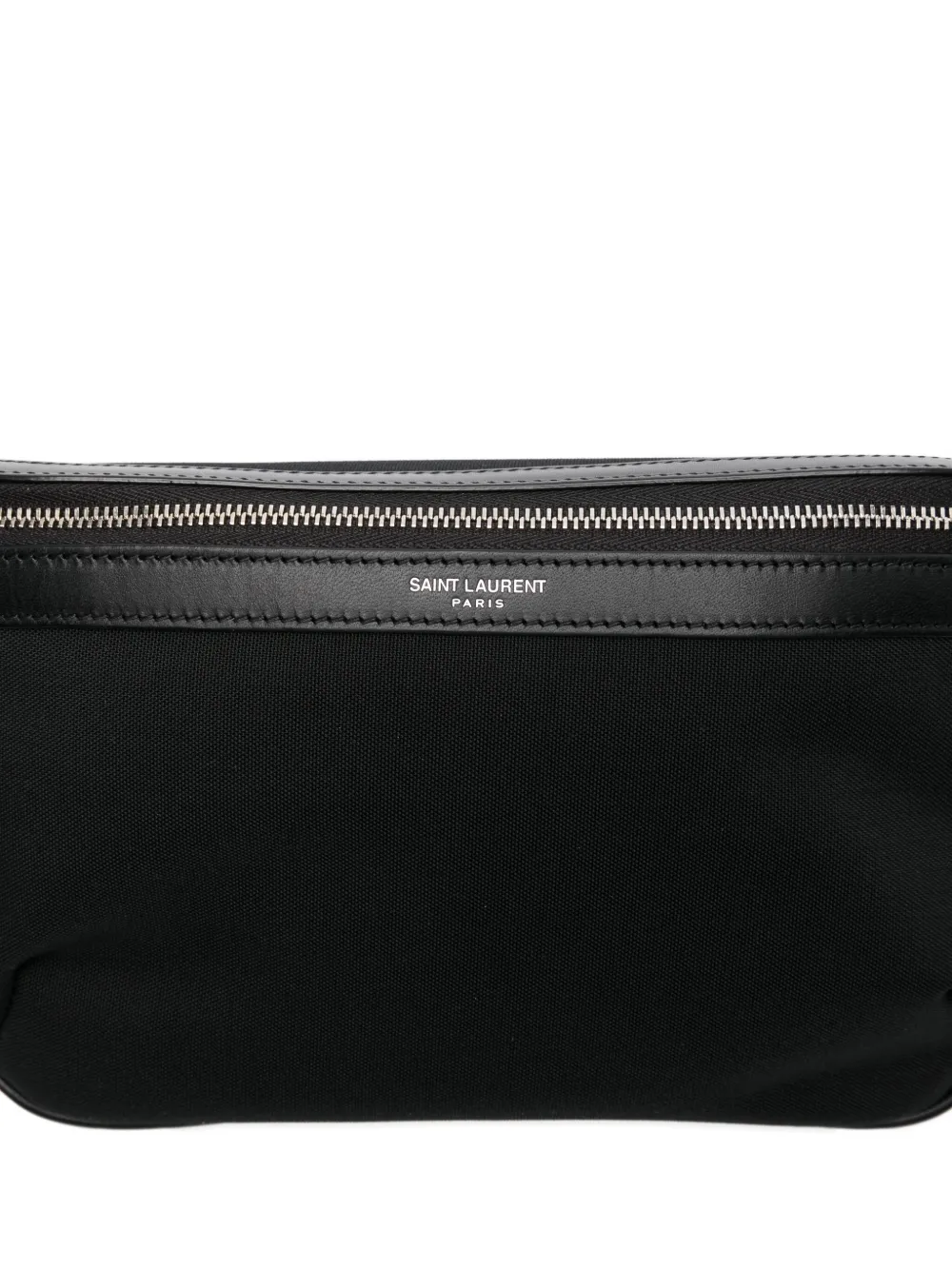 Saint Laurent Heuptas met leren afwerking en rits Zwart