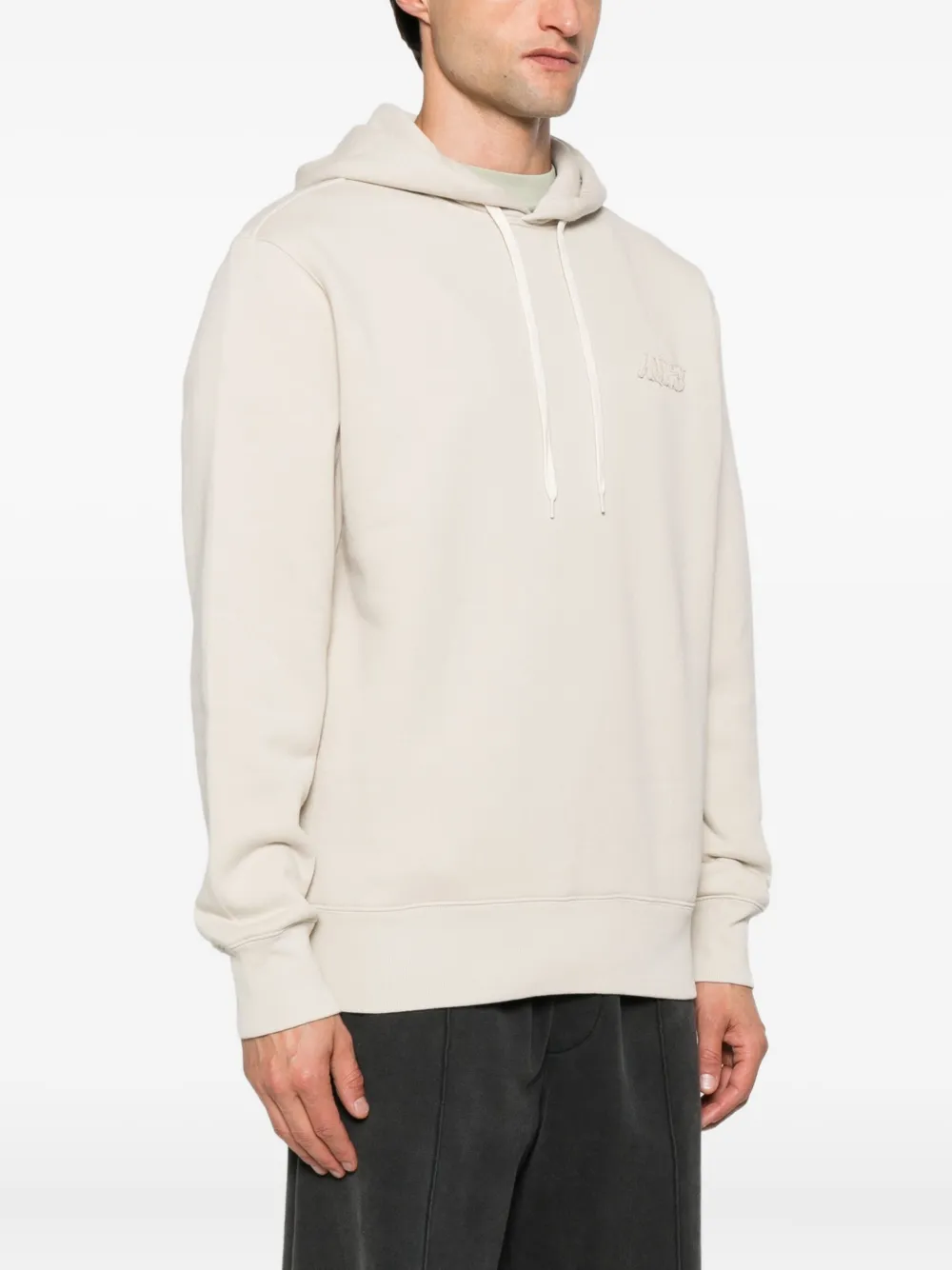 Autry Hoodie met geborduurd logo Beige