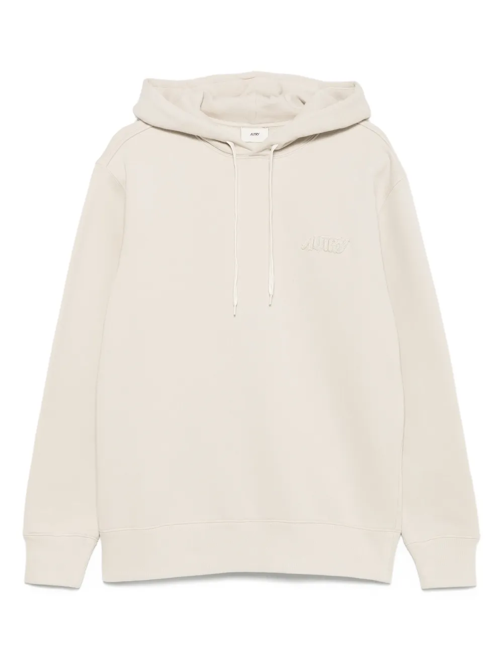 Autry Hoodie met geborduurd logo Beige