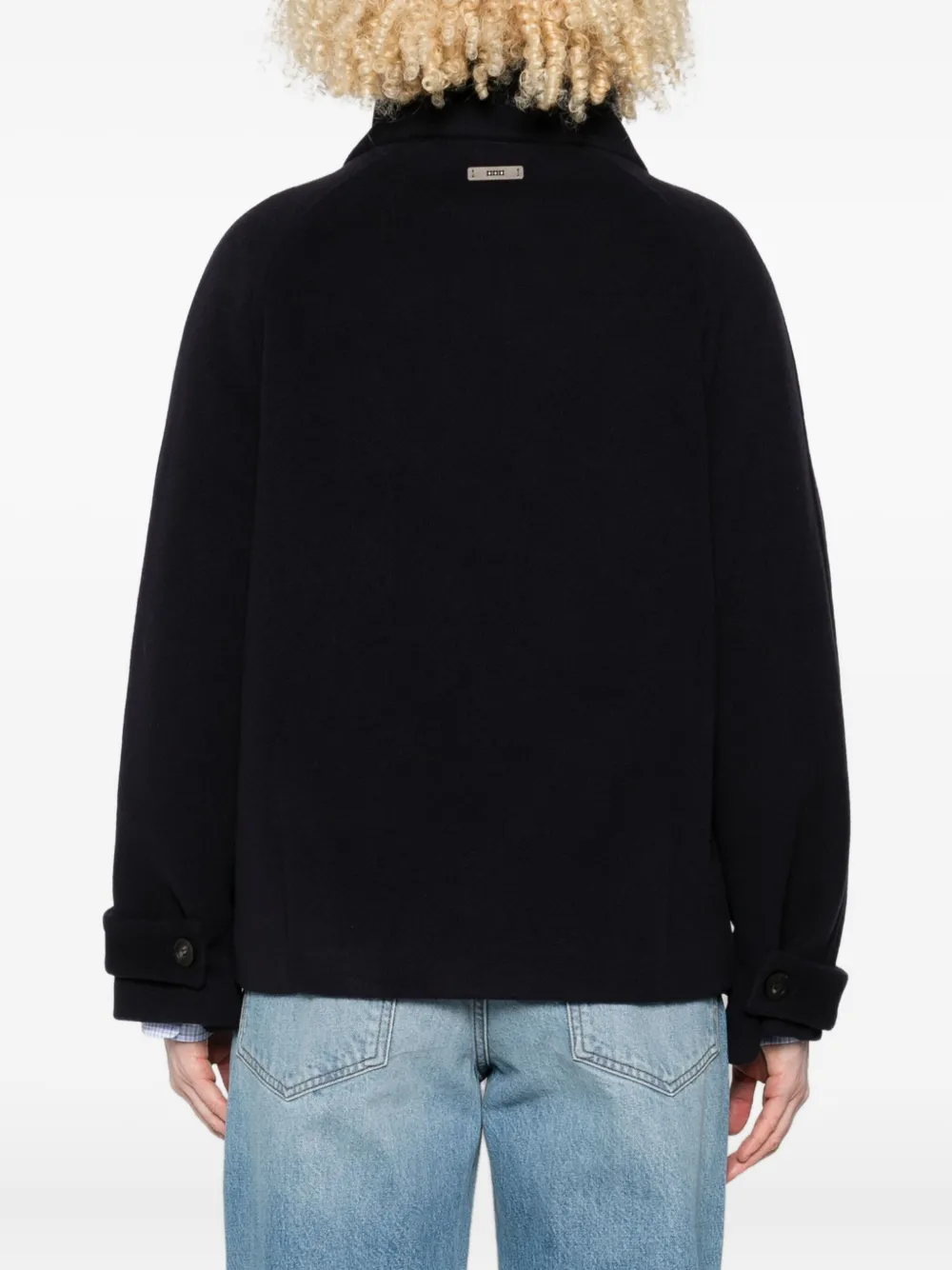Peserico Jack met hoge hals Blauw