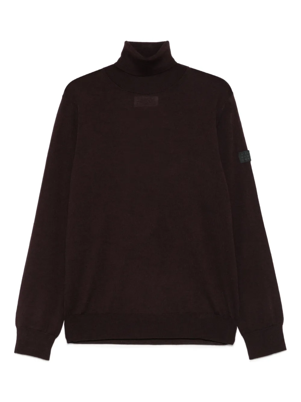 roll-neck panelled sweater