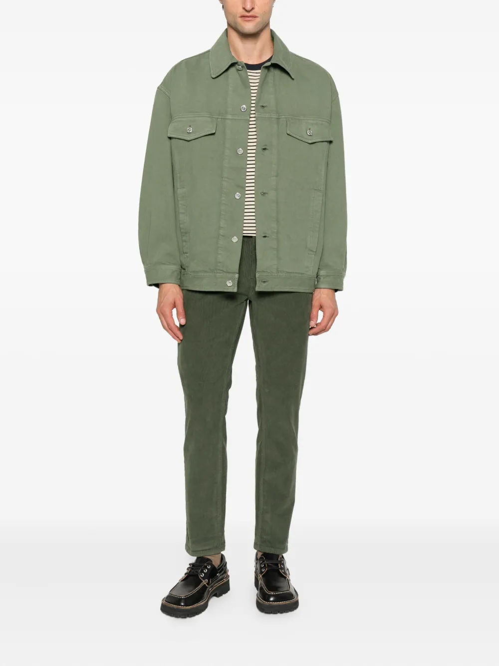 PT Torino corduroy five-pocket trousers - Groen
