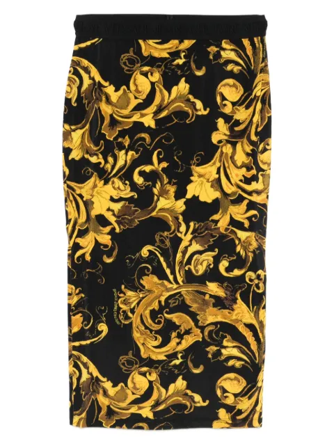Versace Jeans Couture baroque-print midi skirt
