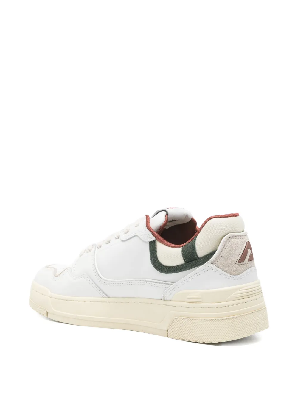 Autry CLC leather panelled sneakers WHITE