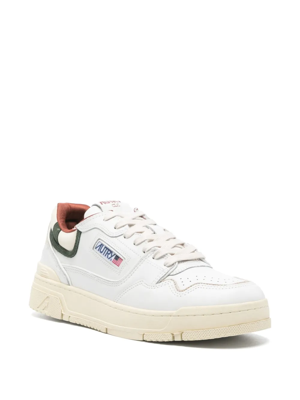 Autry CLC leren sneakers met vlakken Beige