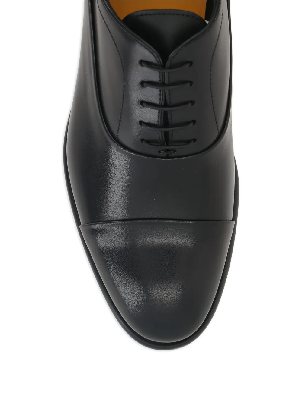 Doucal's cap-toe lace-up shoes Black