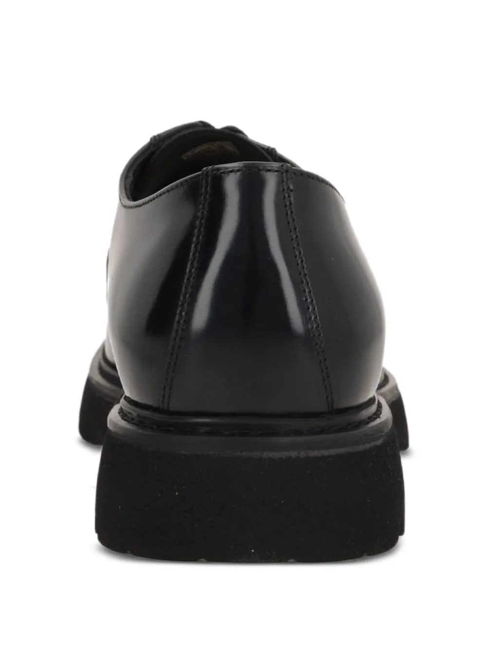 Doucal's brushed-leather derby shoes Black