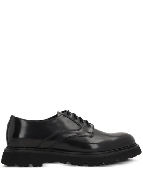 Doucal's brushed-leather derby shoes